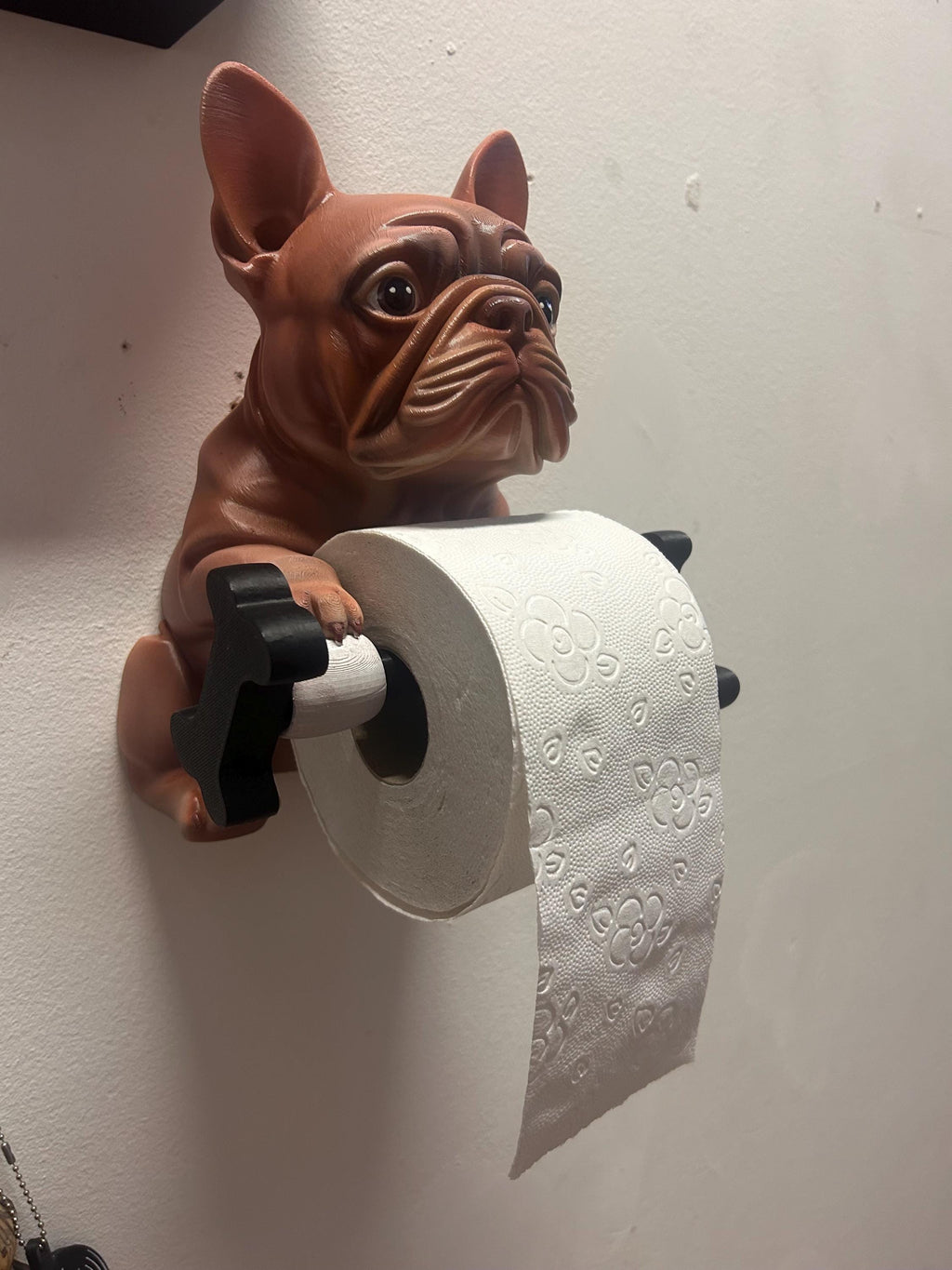 bulldog francese Portarotolo carta igienica