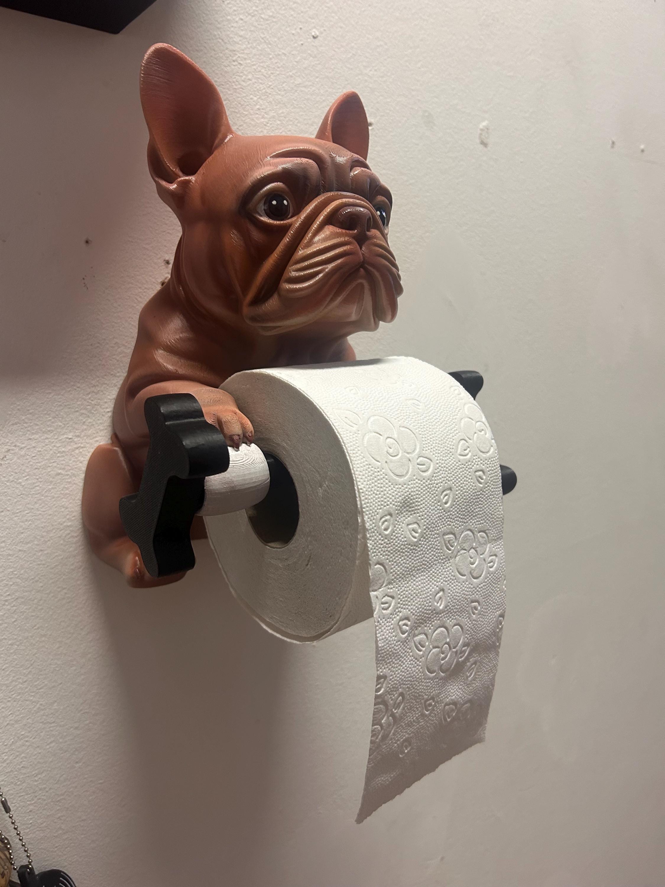 bulldog francese Portarotolo carta igienica