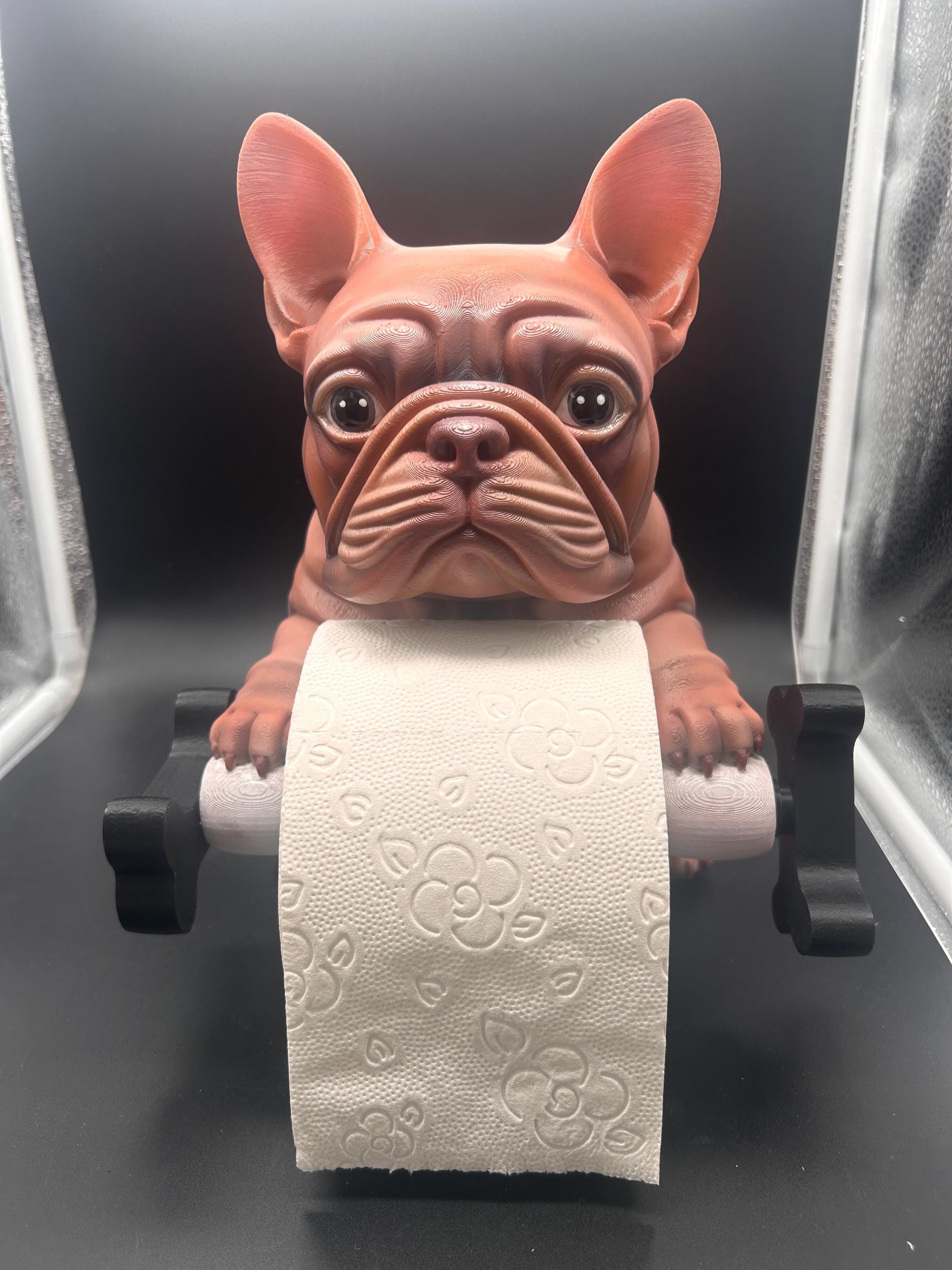 bulldog francese Portarotolo carta igienica