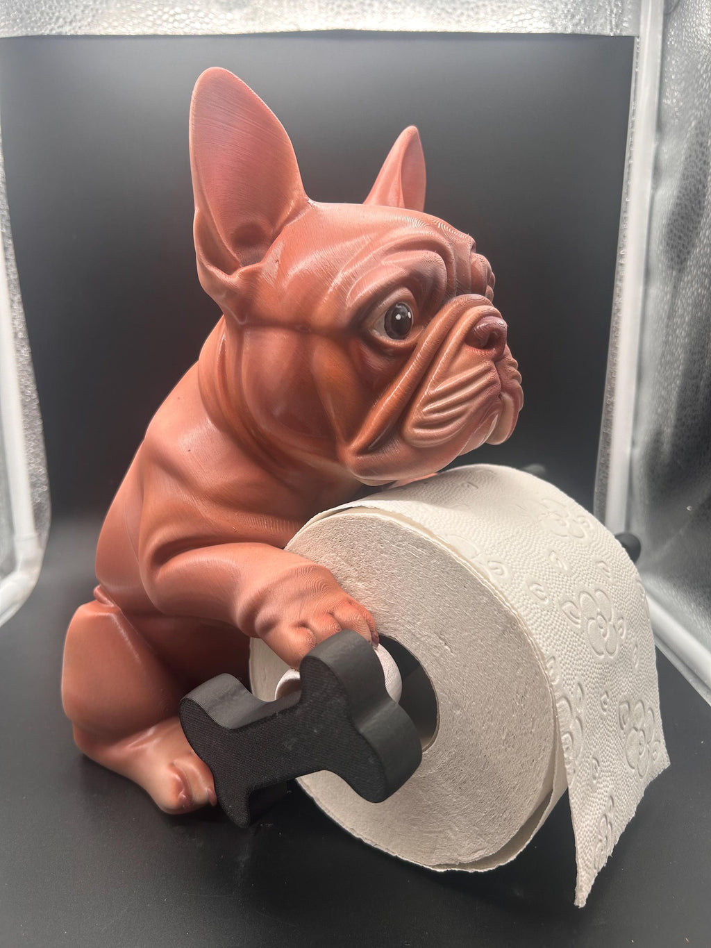 bulldog francese Portarotolo carta igienica