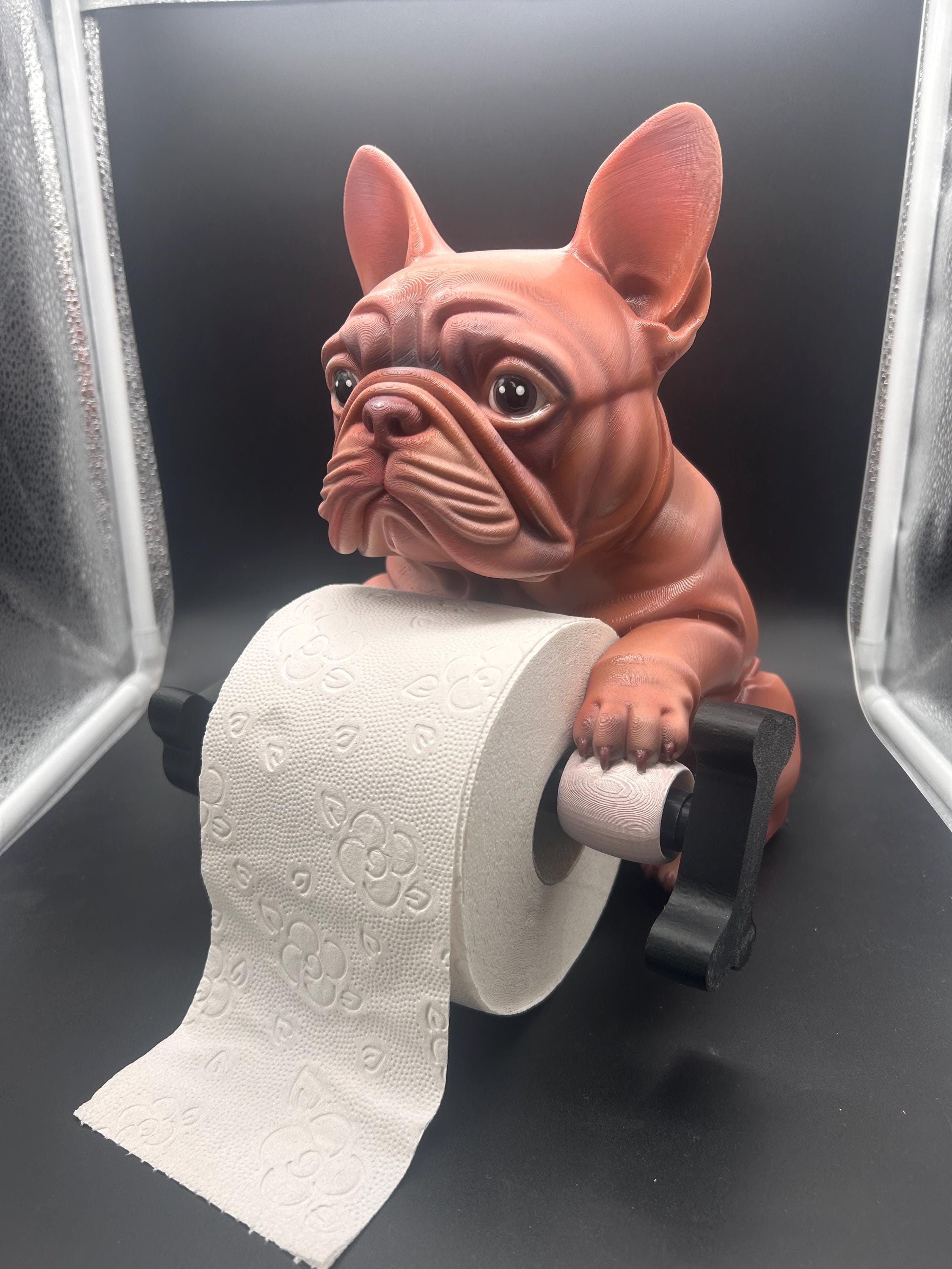 bulldog francese Portarotolo carta igienica
