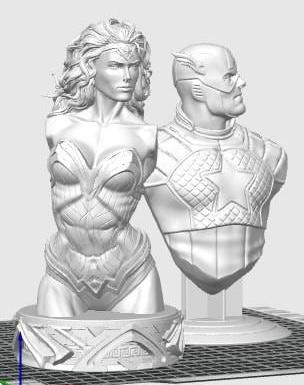 wonder woman and captain america stl