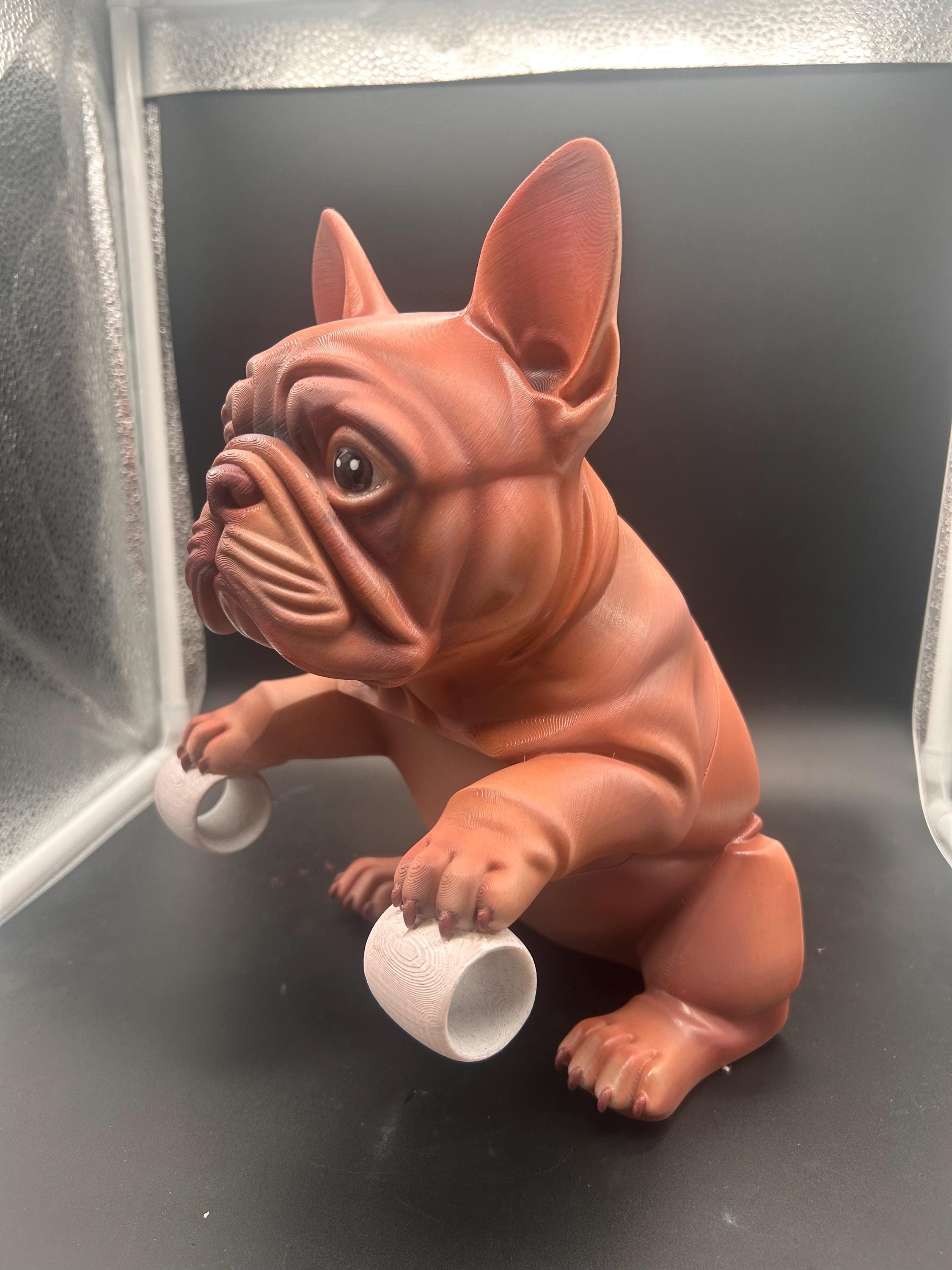 bulldog francese Portarotolo carta igienica