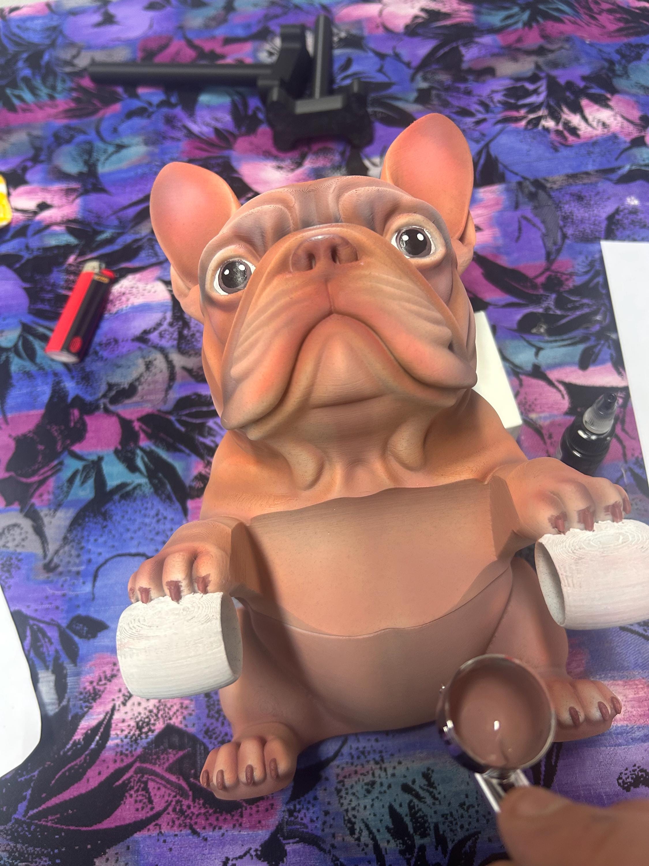 bulldog francese Portarotolo carta igienica