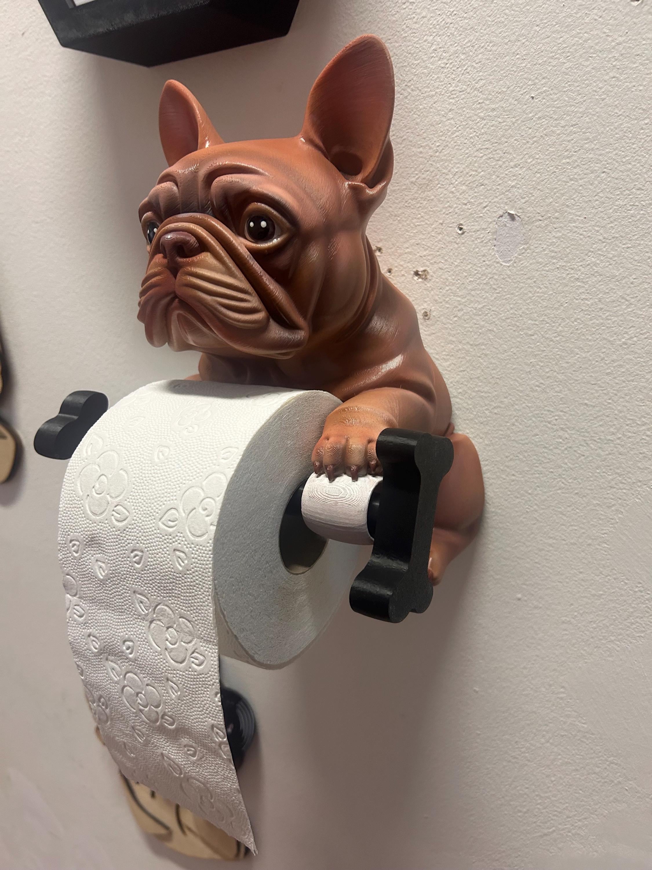 bulldog francese Portarotolo carta igienica